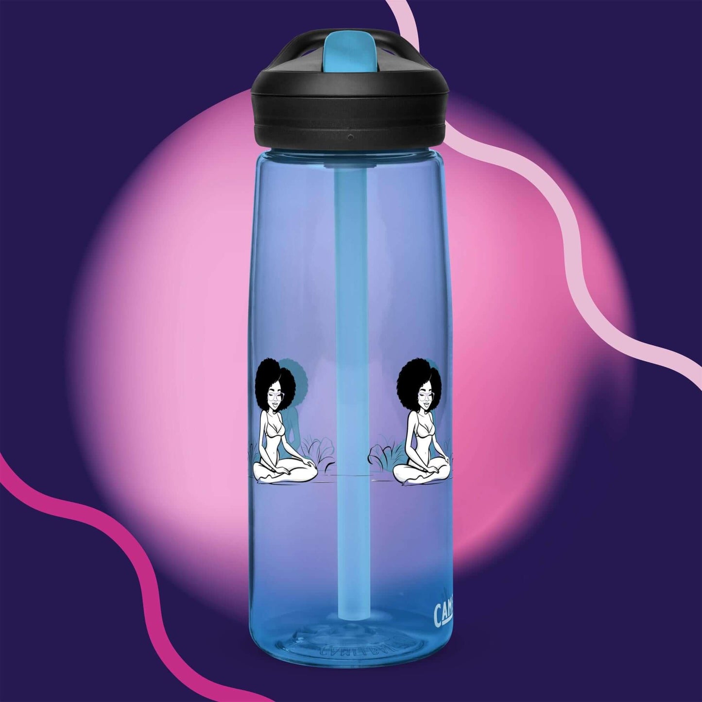 Sarah Amour Sports Water Bottle - Oxford Blue