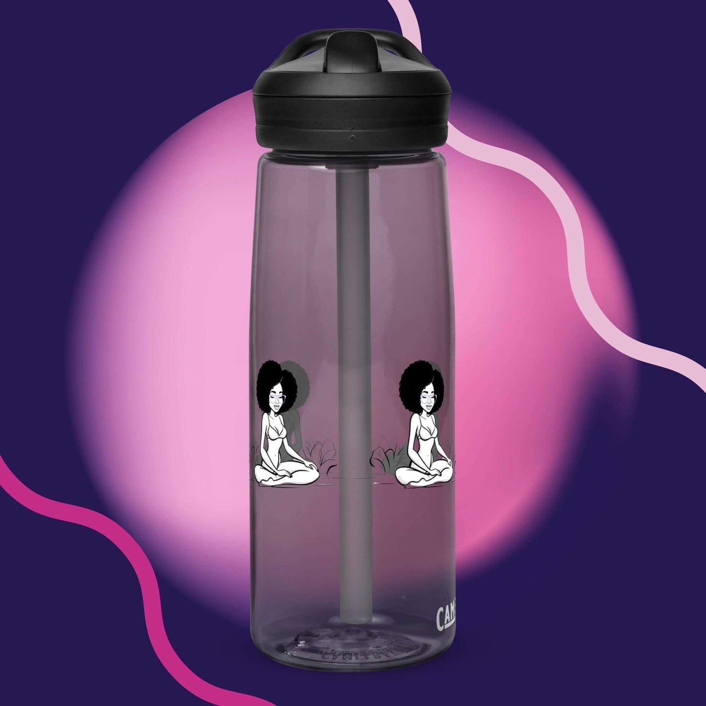 Sarah Amour Sports Water Bottle - Charcoal