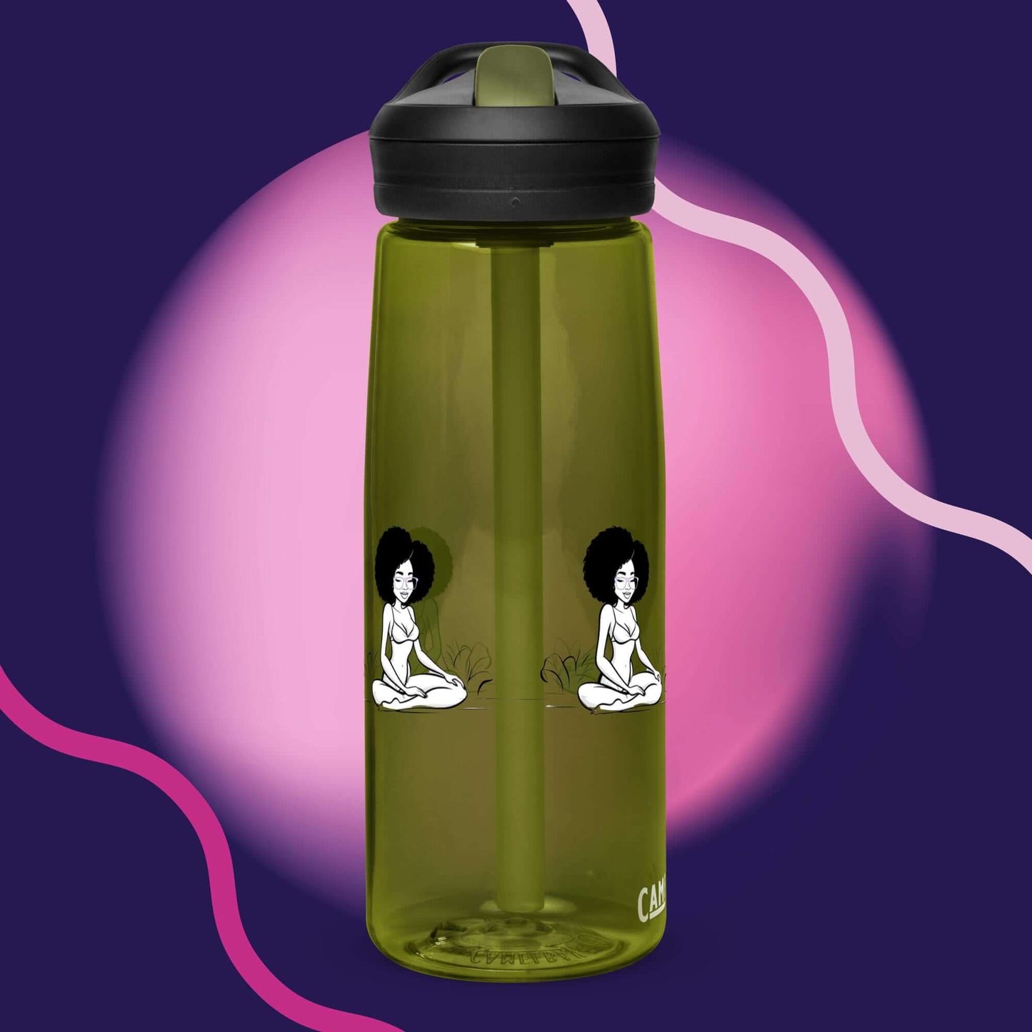 Sarah Amour Sports Water Bottle - Olive